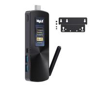 MeLE Fanless Mini PC Stick PCG02 N100 8GB RAM 128GB with Windows 11 Pro | Micro Desktop Computer|HDMI+USB-C|Ethernet LAN WiFi 5 BT5.1|4K Dual Display|Linux Ubuntu PC|0dB Silent 24/7 on Business IoT