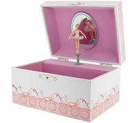 Mele Girls Twirling Ballerina Musical Jewellery/Trinket Box With Mirror