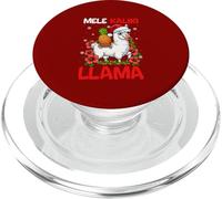 Mele Kaliki Llama Funny Mele Kalikimaka Xmas Santa Llama PopSockets PopGrip for MagSafe