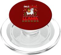 Mele Kaliki Llama Sweater Mele Kalikimaka Xmas Santa Llama PopSockets PopGrip for MagSafe