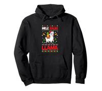 Mele Kaliki Llama Sweater Mele Kalikimaka Xmas Santa Llama Pullover Hoodie