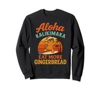 Mele Kalikimaka Eat More Gingerbread Fun Hawaiian Xmas Vibes Sweatshirt