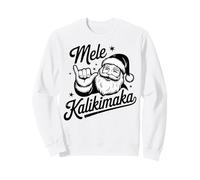 Mele Kalikimaka Hawaii Merry Christmas Shaka Santa Vintage Sweatshirt