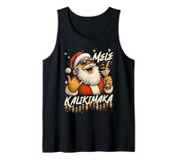 Mele Kalikimaka Hawaiian Christmas Cocktail Party Santa Tank Top