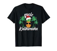 Mele Kalikimaka Merry Christmas Hawaiian Pineapple T-Shirt