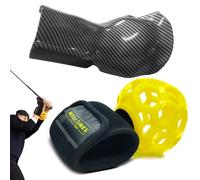 MELE LINKS Golf Swing Training Wrist Angles Band and Trainer Ball for Right Handed Golfer, Golf Wrist Trainer Swing Posture Corrector Indoor Home, Golf Training Aid for Beginner Practice Pro Swing