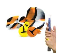 MELE LINKS Golf T-Shape Grip Training Aids with Storage Bag Golf Swing Trainer Posture Correct Tool Golf Club Griping Training Pad for Outdoor Indoor Golfer Sports Soft Griping Club Trainer