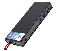 MeLE Mini PC Stick Fanless PCG02 Pro N5100 8GB 128GB, Dual HDMI Micro Desktop Computer Gigabit Ethernet BT5.1 USB-C PD3.0 for Business Office Media IoT Industrial PXE Auto Power on