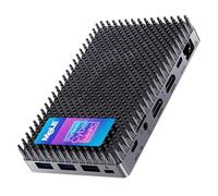 MeLE Mini PC without fan, Cyber X1 N150, 16GB RAM, 512GB SSD, USB-C fully functional with USB PD3.0, video playback and data transfer, 2 x HDMI 2.0