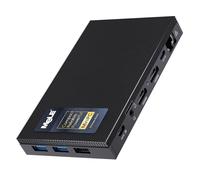 MeLE Quieter 4C Fanless Mini PC, N100 16GB 512GB, Triple Display | Silent Desktop Computer 4K Display, 2×HDMI + USB-C, Gigabit Ethernet, Mini Desktop for Home Office, IoT, Home Assistant