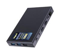 MeLE Quieter 4C Fanless Mini PC, N100 8GB 128GB, Triple Display | N100 up to 3.4GHz, 8GB RAM, 128GB storage, dual HDMI+USB-C triple 4K display, Windows/Linux/Ubuntu, VESA mount