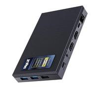 MeLE Quieter 4C N150 Fanless Mini PC 8GB RAM DDR4 128GB with Windows 11 Pro | Dual HDMI+USB-C 4K Triple Display|WiFi 5 BT5.1|0dB Silent|Auto Power On WoL|VESA Mount|Industrial Business Astrophotography