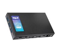 MeLE Quieter3C Lüfterloser Mini PC Windows 11 Pro Celeron N5105 Desktop Mini Computer 8GB 128GB 4K HDR HDMI Industrielles PC Entsperrtes Volle Funktion USB-C WiFi 5