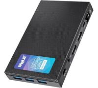 MeLE Quieter3C Mini PC Fanless - Processor N5105, 8GB RAM, 256GB Memory with Windows 11 Pro, Micro Computer Compact WiFi 5, USB-C and PD3.0 Video Display, Gigabit Ethernet and Dual HDMI 4K