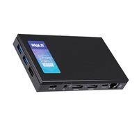 MeLE Quieter4C Twin Lake N150 Fanless Mini PC (up to 3.6GHz 4C/4T) 8GB LPDDR5 128GB Micro Desktop Computer, Support 4K Triple Display, Dual HDMI, All-in-One USB-C WiFi 5 BT5.1 Ethernet
