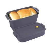 Melearch Bread Loaf Pan, Silicone Non-Stick Bakeware, Foldable Bread Toast Box Mold with Lid, Baking Pans for Breads, Cakes, Brownies