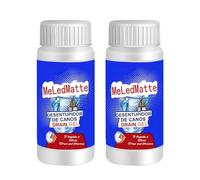 Meledmatte Powerful Drain Cleaner Powder - Fast Unblocking for Sinks, Toilets & Pipes | Safe on Septic Systems | Eliminates Odours & Hard Water Limescale | 2-Pack (UK Use) (2)