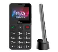 Melefon 4G Big Button Mobile Phone for Elderly,Easy to Use Phone,Large Volume Basic Cell Phone for Senior with 2.2" Display|SOS Button|FM Radio|Charging Dock|Supports 15 languages (Dark Grey)