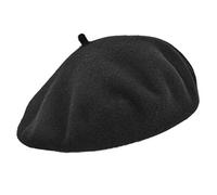 MELEGARI Beret Super Basque Italian Popularity Federico 100% Wool - Black - X-Large