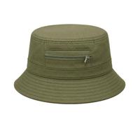 Melegari Bucket Hat | Pure Cotton | Bolsena Hat | Unisex | Spring Summer | with Pocket and Zip Safety Zip