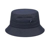Melegari Bucket Hat | Pure Cotton | Bolsena Hat | Unisex | Spring Summer | with Pocket and Zip Safety Zip