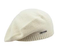 MELEGARI Knitted Basque Cap | Women | 100% Cashmere | Stresa Beret | Made in Italy, bianco crema
