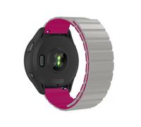 MELEJIA 22 mm Magnetic Strap for Garmin Forerunner 570 47 mm/Forerunner 970/Venu 4 45 mm/Venu 3, 22 mm Universal Replacement Strap, Soft Silicone Magnetic Watch Strap - Grey Burgundy Red