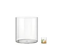 MELEJIA Clear Acrylic Vase, Unbreakable Transparent Flower Vase, Thickened Cylindrical Decorative Vases, Multi Size Options for Home Table Wedding Office Bathroom Decor-15 * 20cm