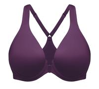 MELENECA Women's Front Closure Racerback Underwire Bra Full Coverage Grape Wine 36B