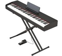 Melentro Digital Piano 88 Key Semi Weighted Keyboard with X Stand & Sustain Pedal, Full-Size Beginner Electric Piano for Bluetooth, Headphone Mode, USB-MIDI