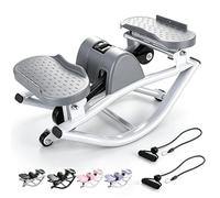 Melfluo Rock Stepper Side to Side - Lateral Stepper & Glute Trainer with Resistance Bands, Low Impact Side to Side Stepper for Home Exercise, Quiet Step Rocker Machine No Assembly 250LBS