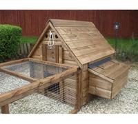 Melford Poultry House 2 to 6 Hens & Run - L180 x W90 x H90 cm