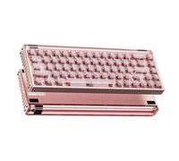 MelGeek 68 Ultra Hall Effect Keyboard Magnetic Gaming Keyboard, hot swappable Magnetic switches Rapid Trigger Gaming Keyboard,Snap Tap (Transparent Pink)