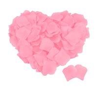 MELGO 500 Pcs Pink Rose Petals for Bedroom, Valentines Petals, Artificial Rose Flowers, Emulation Silk Rose Petals for Wedding Anniversary, Valentines Decorations (500, Pink)