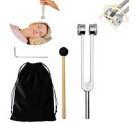 MELHA 128 Weighted Tuning Fork for Healing, Chakra Healing, Sound Therapy for Reducing Inflammation, Meditation, Relaxation, Sound Healing Instruments & Sound Therapy Instruments