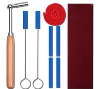 MELHA Piano Tuning Kit with Portable Case, 9 PCS Professional Piano Tuning Kit, Piano Tuner Hammer Mute Kit Tools for Beginner and Professional Tuner