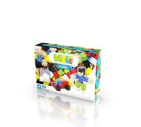 Meli Cube Building Blocks Set - 50 Pieces, Creative Toy for Children from 3 Years, Colourful 3D Constructions, Easy Connection, Dimensions 2 x 2 x 2 cm, Safe, BPA-Free, CE Certified