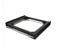 Meliconi Base Move Black, with Wheels and Brakes, Anti-Vibration, Eco-Friendly Packaging and Anti-Breakage for Washing Machine and Tumble Dryer Standard 60 x 60 cm, Robust Supports 250 kg, Black
