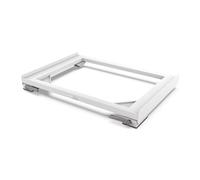 Meliconi Base Move Slim with Wheels and Brakes, Anti-Vibration, Eco-friendly Packaging and Anti-Breakage for Washing Machine and Dryer SLIM 47 x 60 cm, Robust Supports 250 kg, White