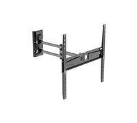 Meliconi FLATSTYLE FDR400, Double Rotation TV Wall Mount, Flat TV bracket from 40" to 65", VESA mount 200-300-400, Load capacity 35 Kg, Made in Italy, Black