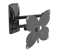 Meliconi Slimstyle Plus 200 SDR - Dual arm ultra-thin Wall Mount for flat screens TVs from 26" to 45". VESA supported: VESA 75-100-200. Colour Black.