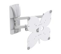 Meliconi Slimstyle Plus 200 SDR, Wall Mount with dual arm for 26" to 40" flat screen TVs, horizontal and vertical tilting; VESA 75-100-200; Colour White