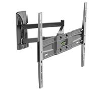 Meliconi SPACE SYSTEM FULLMOTION 400 wall bracket with double arm for 40'' - 82'' flat screen TVs, adjustable horizontally and vertically, VESA 200-300-400, black, also suitable for OLED TVs