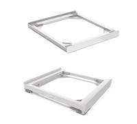 Meliconi Torre Slim L45 Universal Intermediate Frame for Tumble Dryer and Washing Machine Slim with Depth of 46 cm, Pre-Assembled, Safety Belt with Metal Buckle Included, Load Capacity: 250 kg