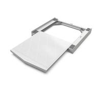Meliconi Torre Quick Universal Washing Machine Dryer Intermediate Frame Pre-Assembled 30% Recycled Plastic Includes Seat Belt Load Capacity 250 kg White