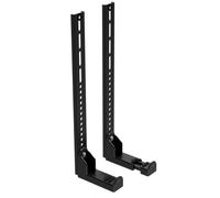 Meliconi Universal TV Soundbar Mount for Wall Bracket, Height Adjustable, 10 kg, Made in Italy, Cable Gland, Anti-Vibration Protection, Black
