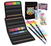 Melifluo 72 Colouring Pencils Set with Black Portable Zipper Bag. Professional Coloured Pencils Perfect for Adult and Artists Sketching, Shading and Doodling