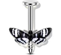 Melighting 16G Halloween Moth Vertical Helix Piercing Jewelry Stainless 6mm