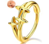 Melighting Star Nose Ring Hinged Segment Clicker 20G Helix Earriing Gold Nose Hoop Septum Piercing Jewellery For Women Men 8mm
