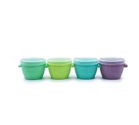 melii 100% Silicone Snap & Go Pods (4oz) - 4 Piece Set